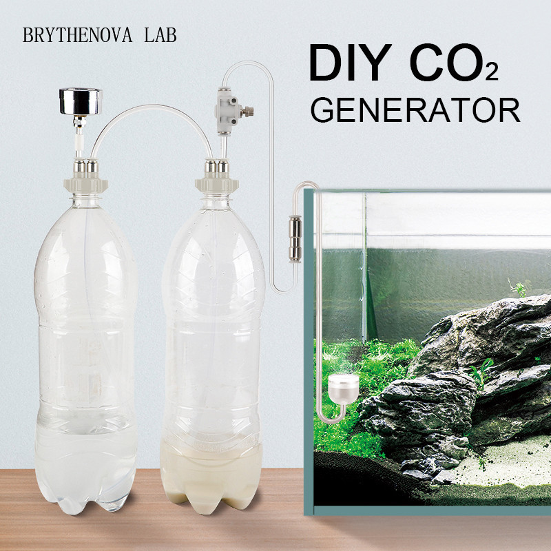 Aquaponics Fish Tank - Generatore di CO2 per Acquario, Kit