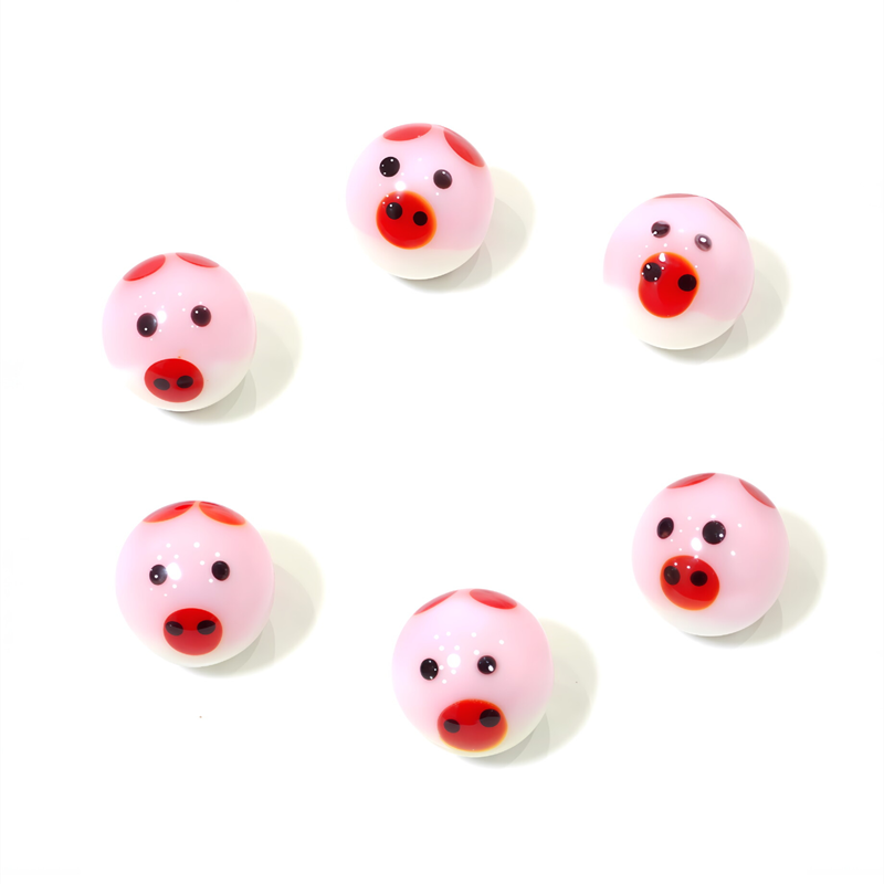 Gardening Tools Pink - 6PCS Simpatico maiale rosa Design Biglie