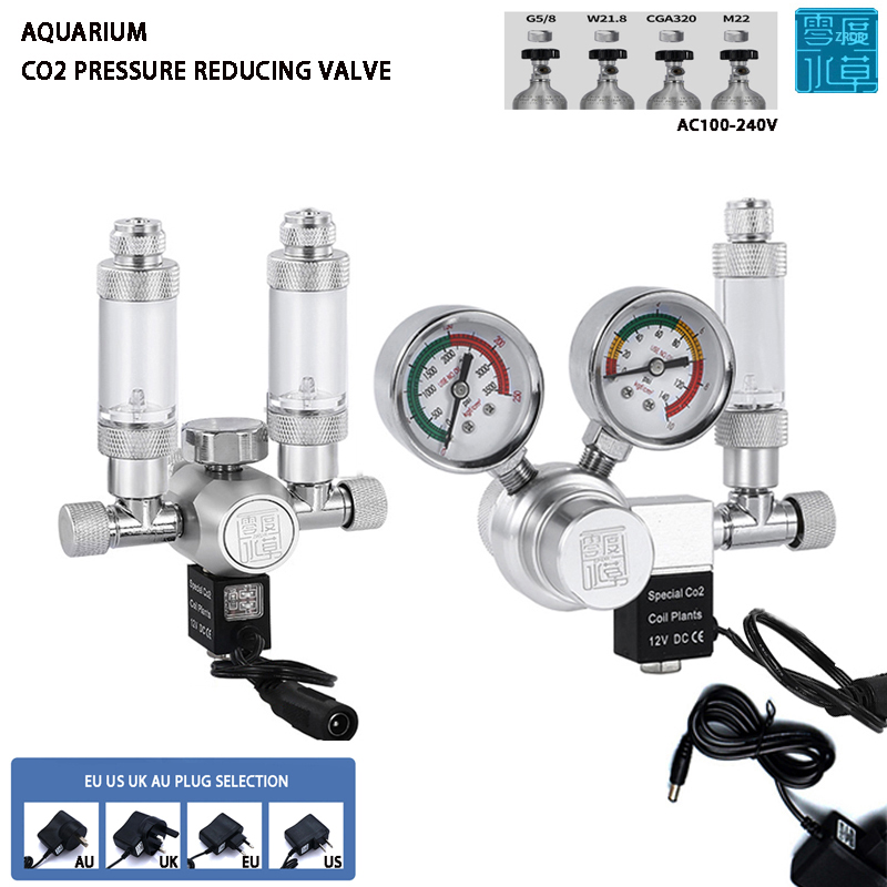 Aquaponics Fish Tank - Acquario regolatore di CO2 elettrovalvola misuratore