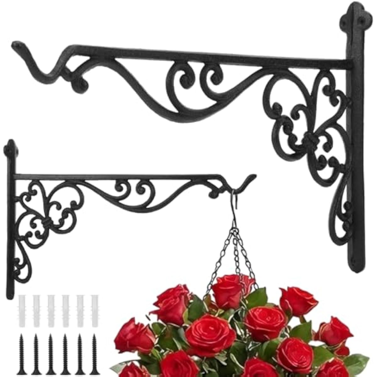 Gardening Tools Heavy Duty - Due robusti ganci da parete per