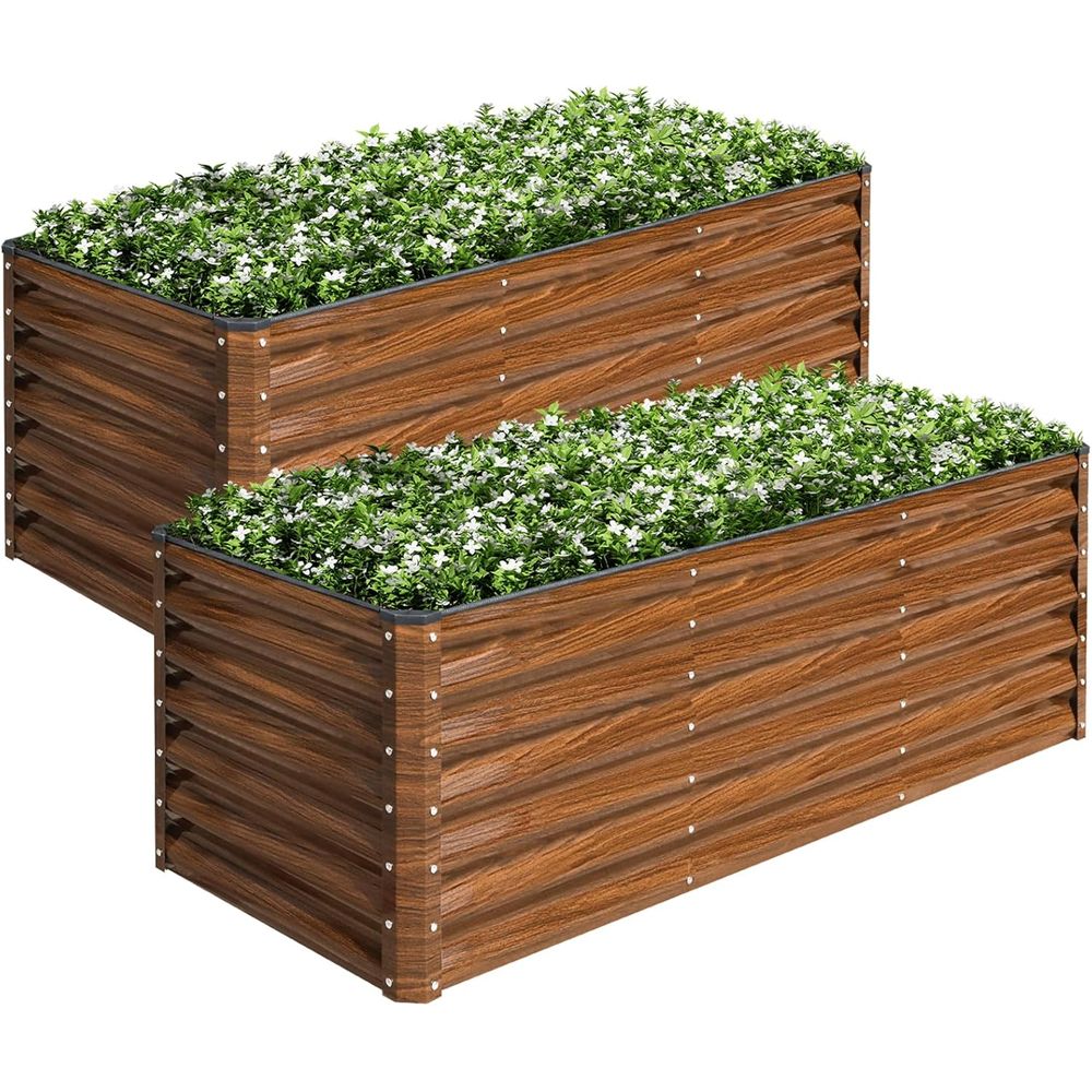 Raised Bed Planter Box - Kit di 2 Fioriere Rialzate in