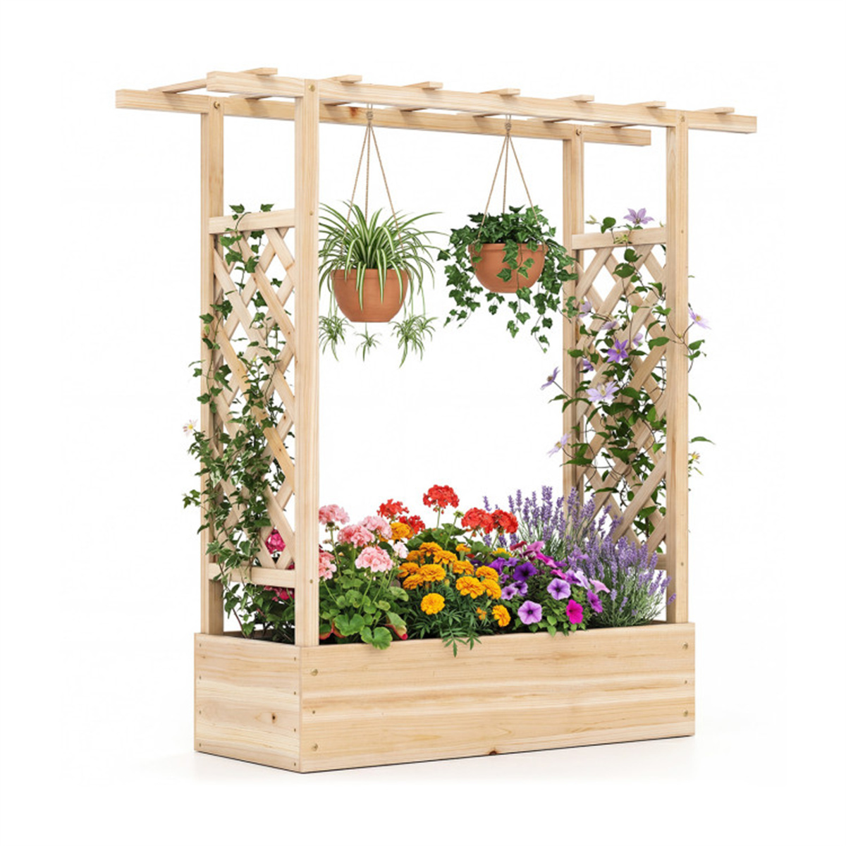 Raised Bed Planter Box - Cassetta per Piante in Legno di