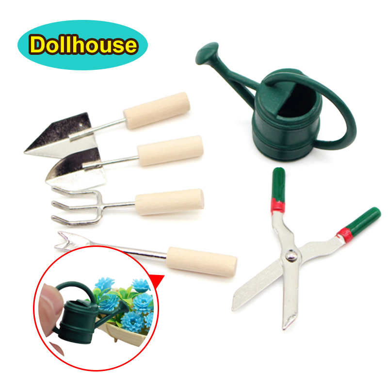 Gardening Tools Toys - 1/12 Casa delle bambole Simulazione Annaffiatoio