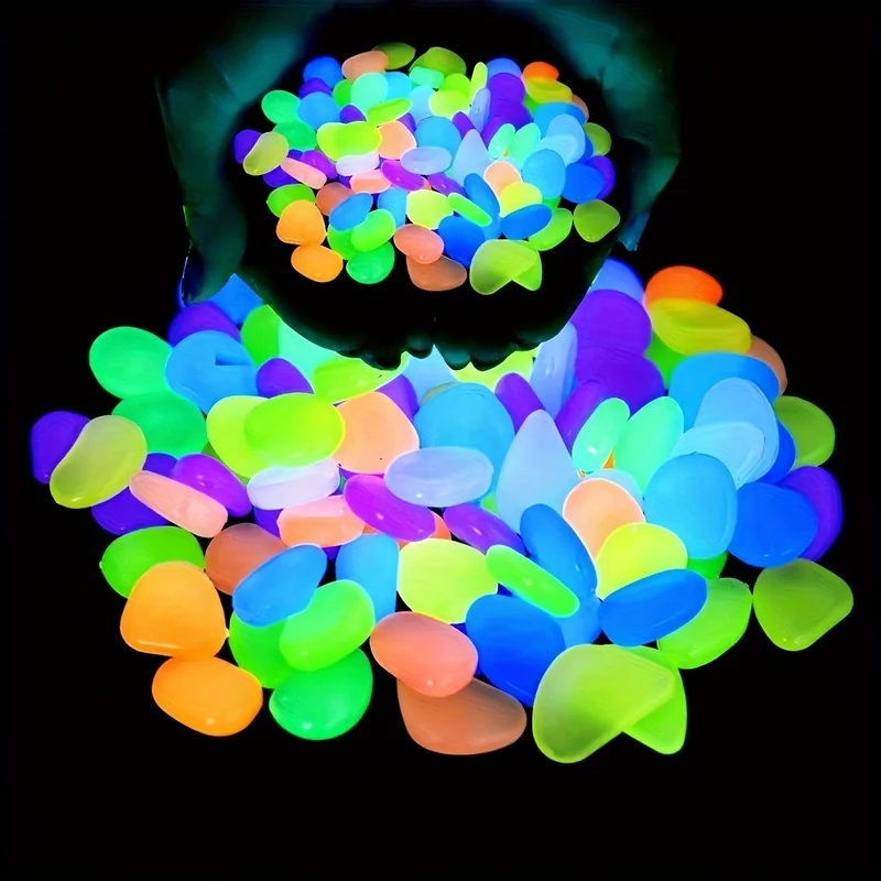 Aquaponics Fish Tank - 50-200 pezzi di ciottoli luminosi al