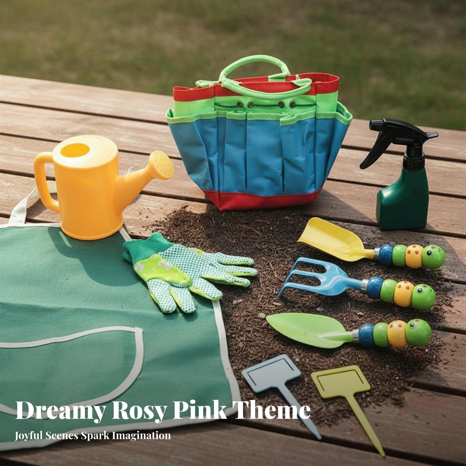 Gardening Tools For Young Children - Set di 10 Attrezzi da Giardinaggio