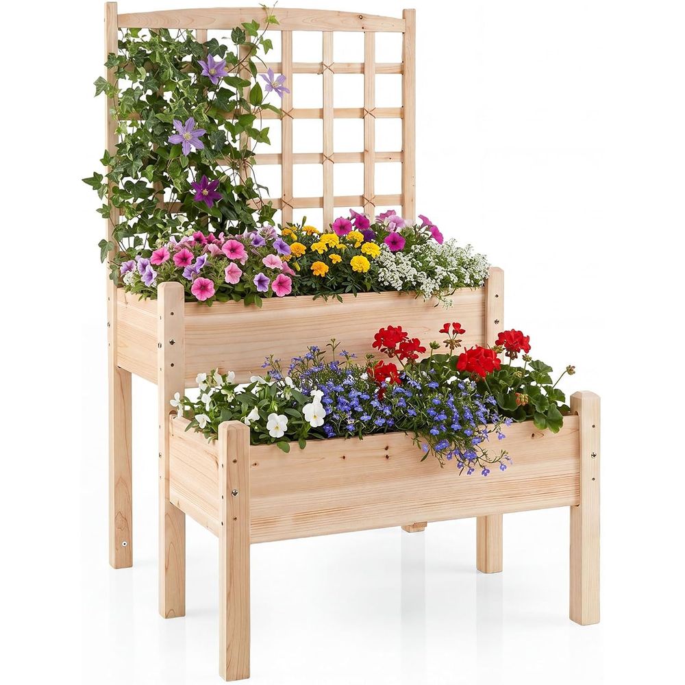 Fioriera rialzata con tralicci - Raised Bed Planter Box recensione e prezzo