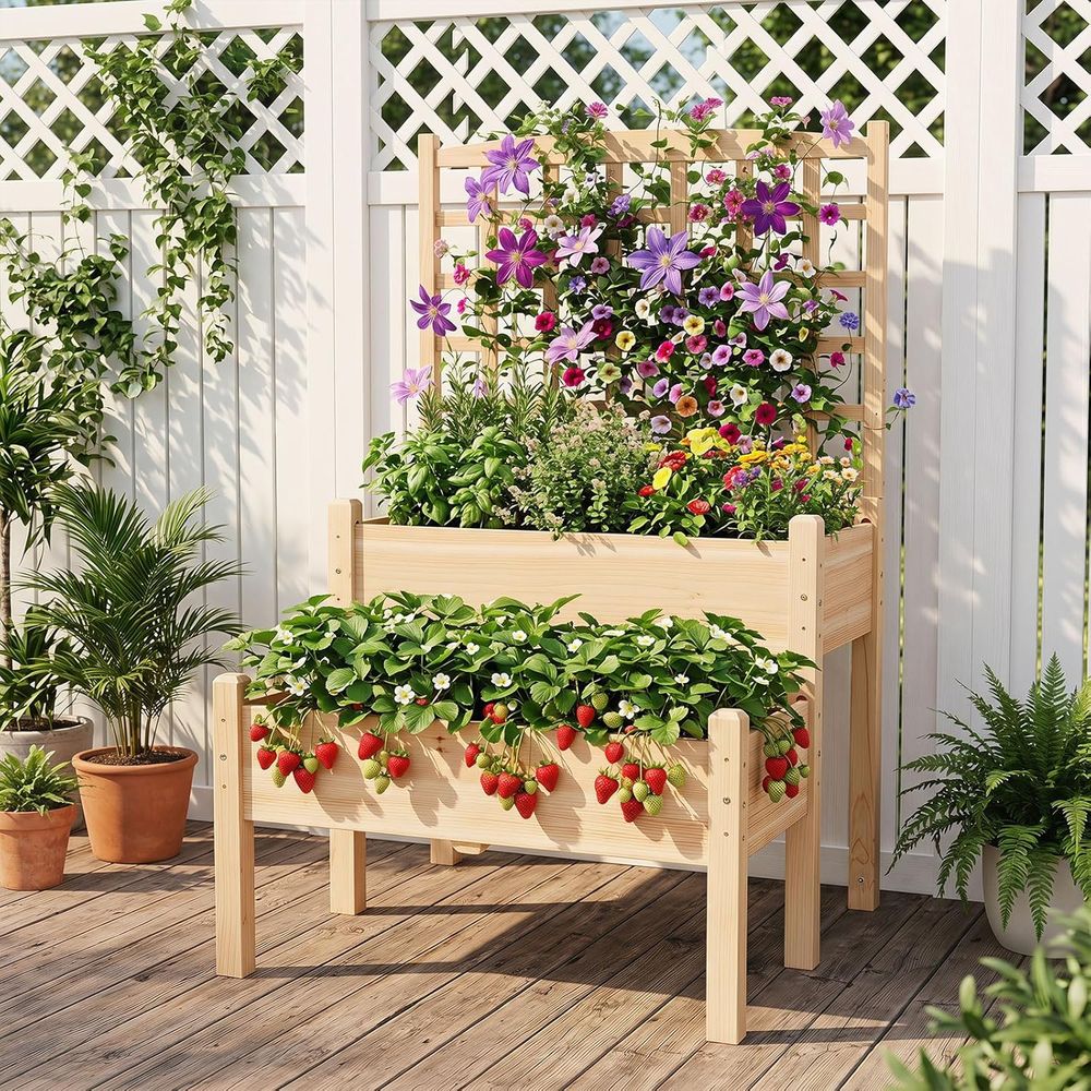 Fioriera rialzata con tralicci - Raised Bed Planter Box recensione e prezzo
