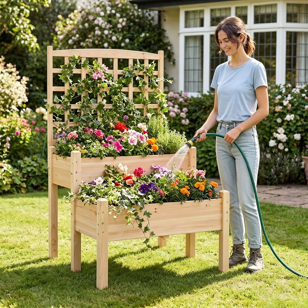 Fioriera rialzata con tralicci - Raised Bed Planter Box recensione e prezzo