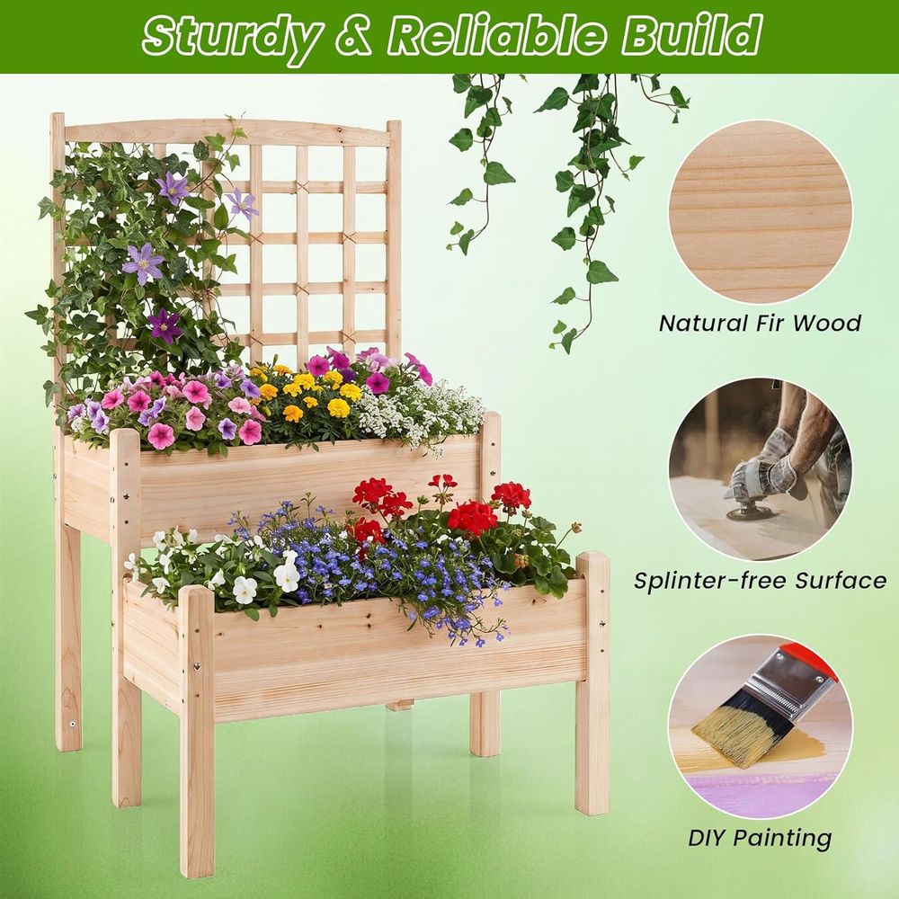Fioriera rialzata con tralicci - Raised Bed Planter Box recensione e prezzo