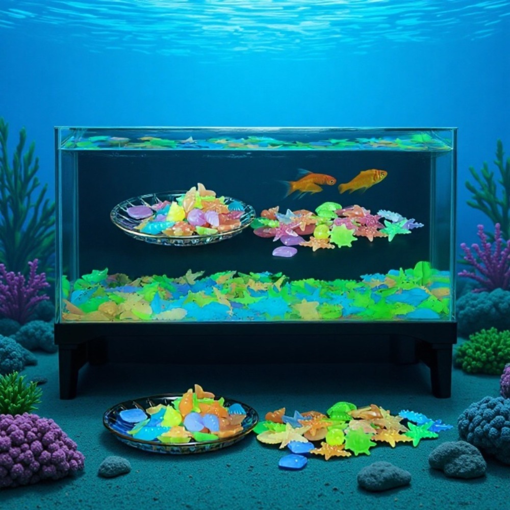Pietre oceaniche luminose fluo - Aquaponics Fish Tank recensione e prezzo