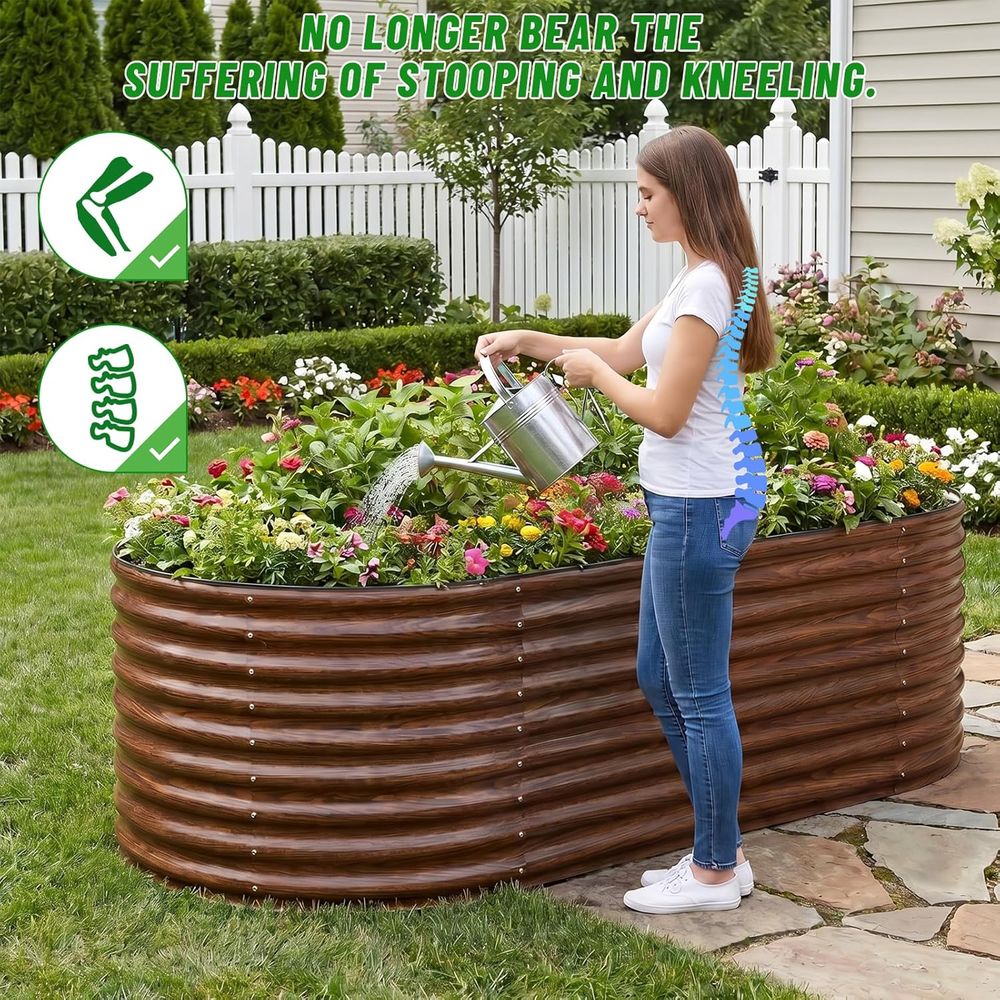Fioriera rialzata ovale da 36  - Raised Bed Planter Box recensione e prezzo
