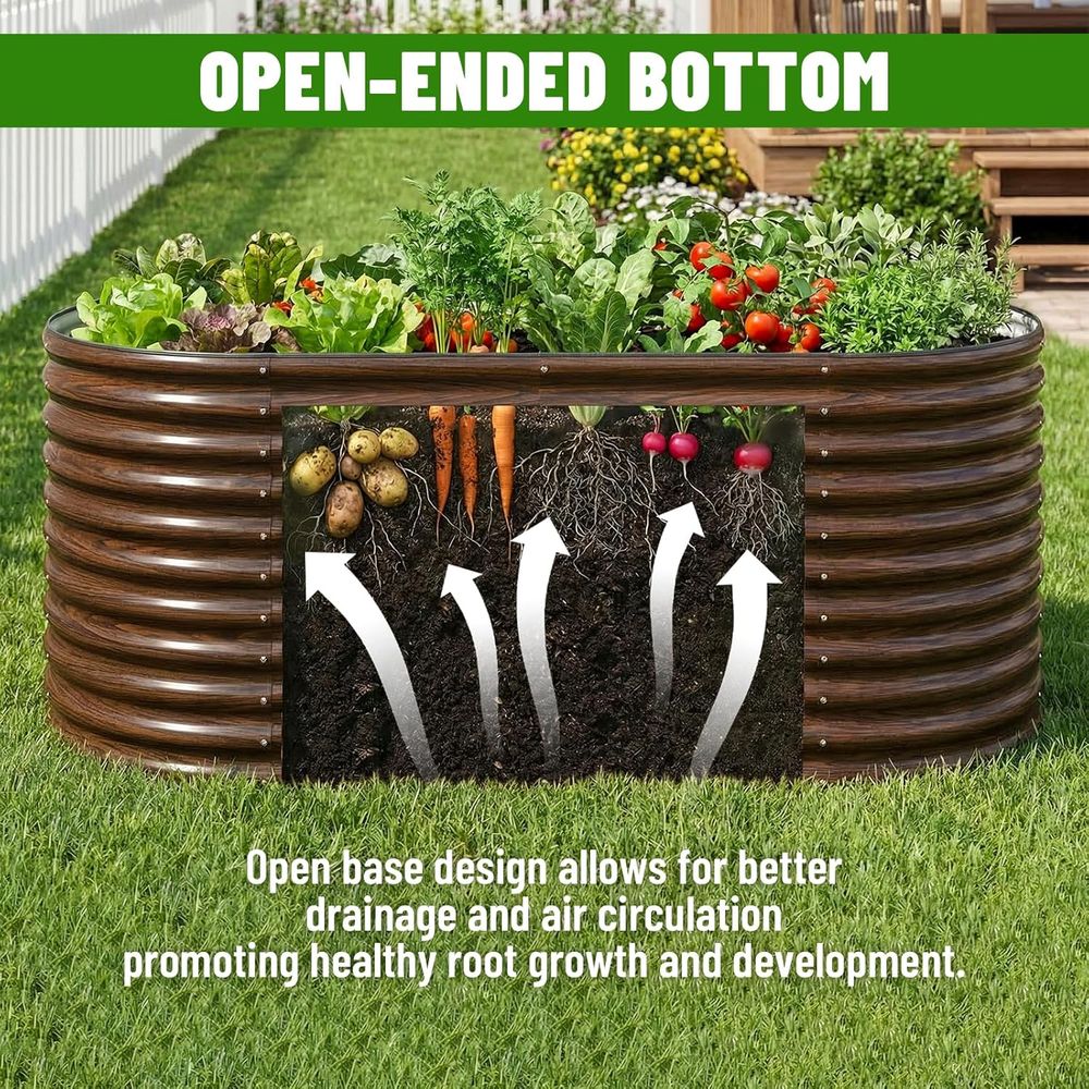 Fioriera rialzata ovale da 36  - Raised Bed Planter Box recensione e prezzo