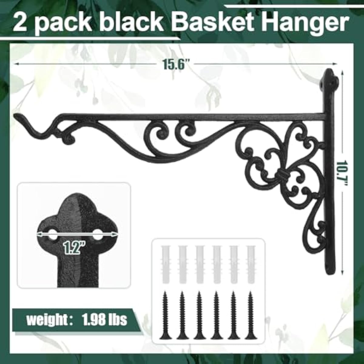 Due robusti ganci da parete pe - Gardening Tools Heavy Duty recensione e prezzo