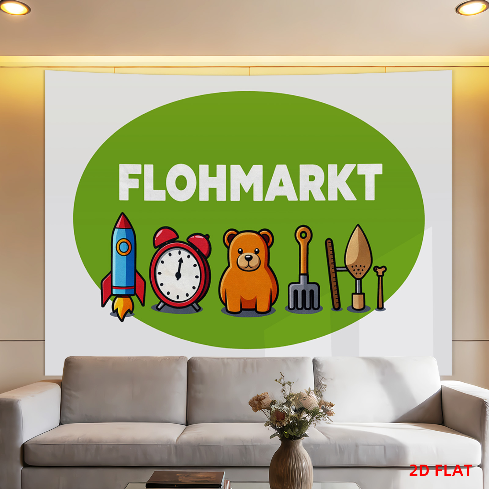 Arazzo Flohmarkt, Insegna Vint - Gardening Tools German recensione e prezzo