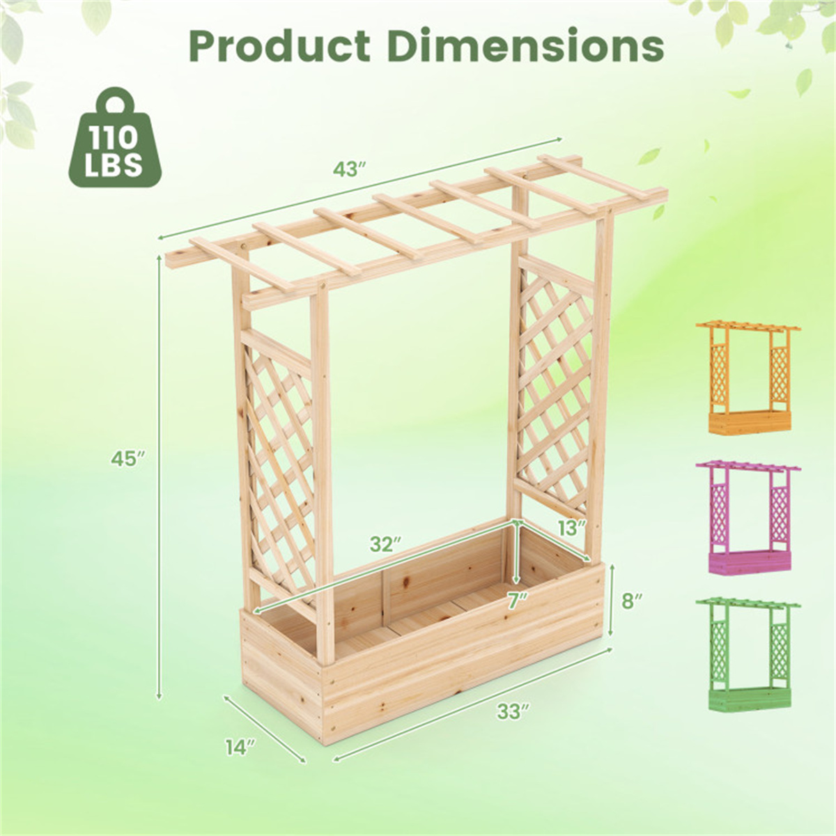 Cassetta per Piante in Legno d - Raised Bed Planter Box recensione e prezzo