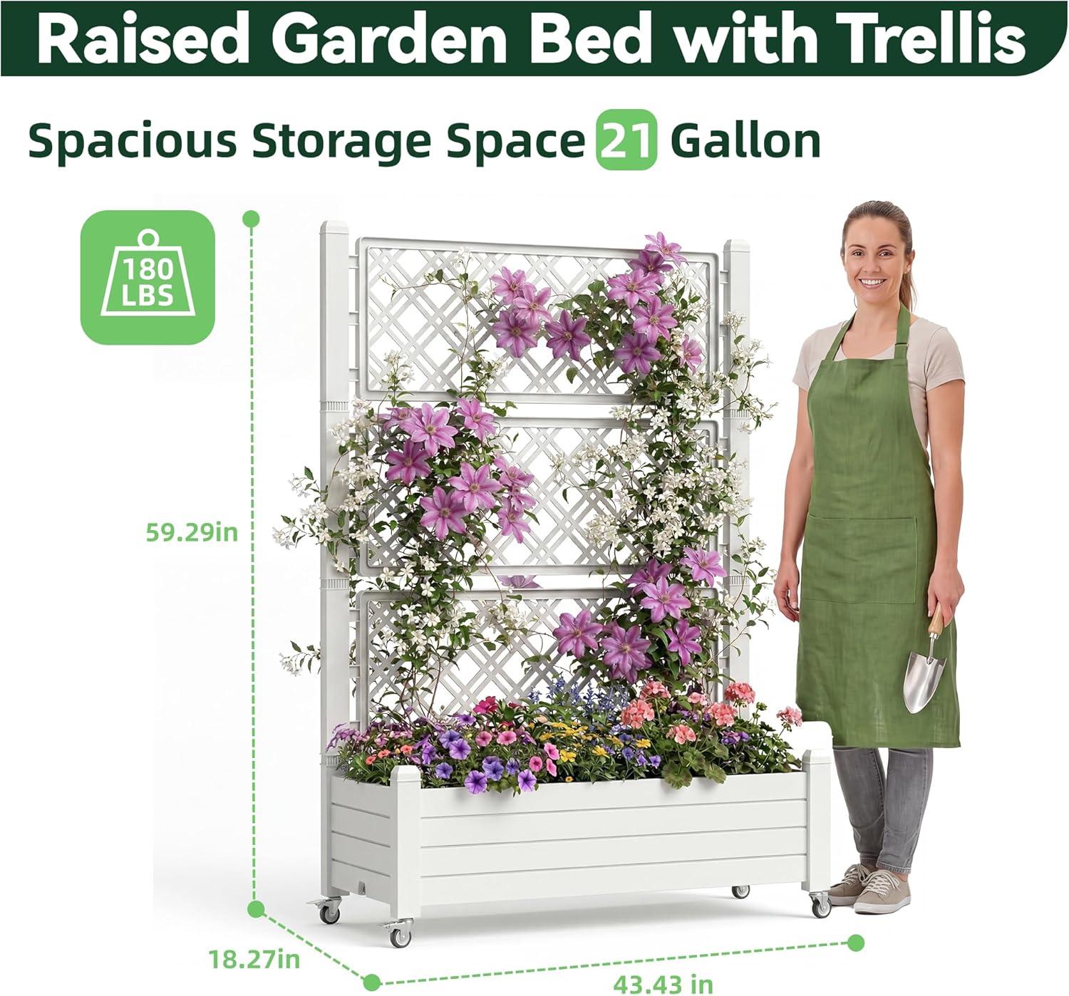 Traliccio per aiuole rialzate, - Raised Bed Planter Box recensione e prezzo