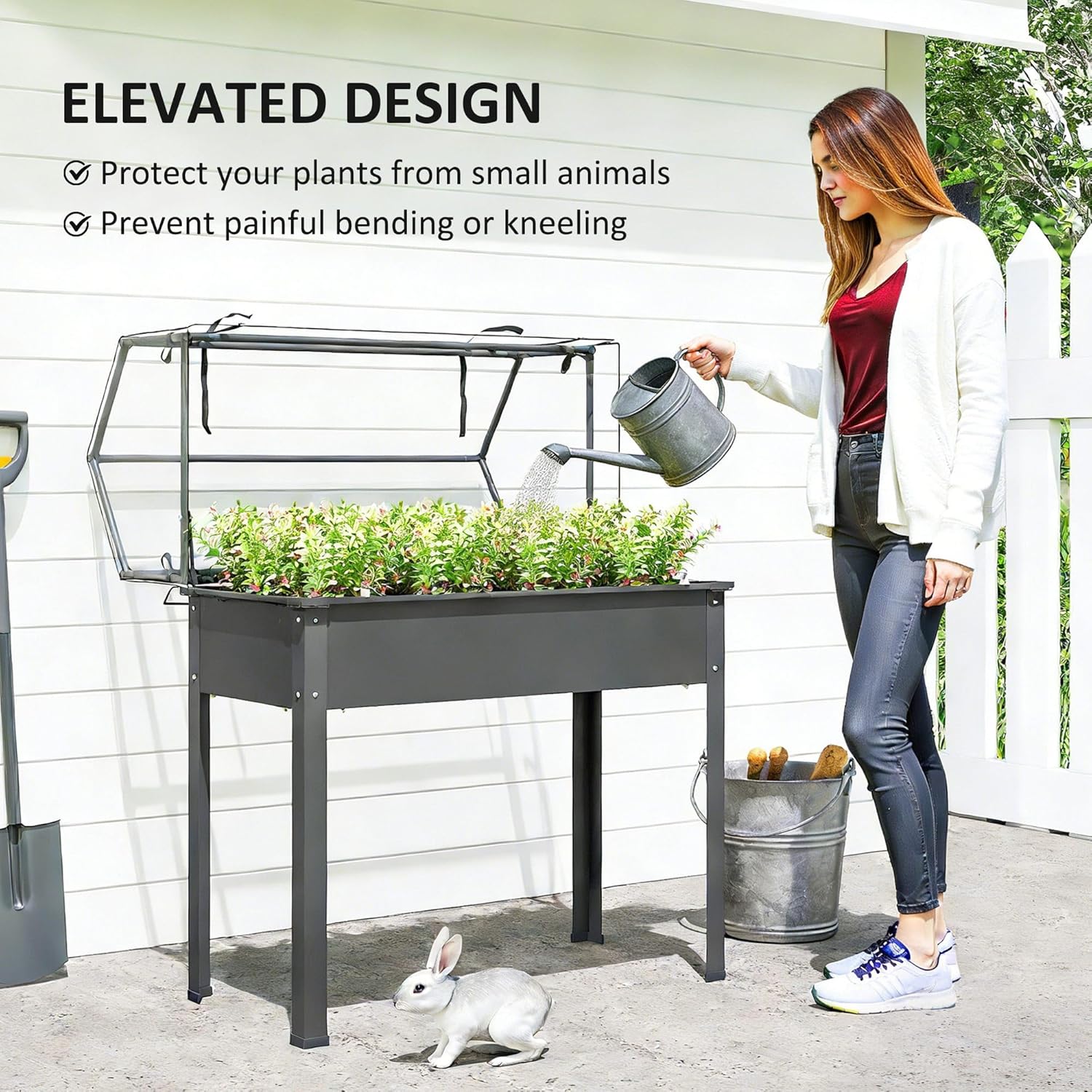 Fioriera rialzata con copertur - Raised Bed Planter Box recensione e prezzo